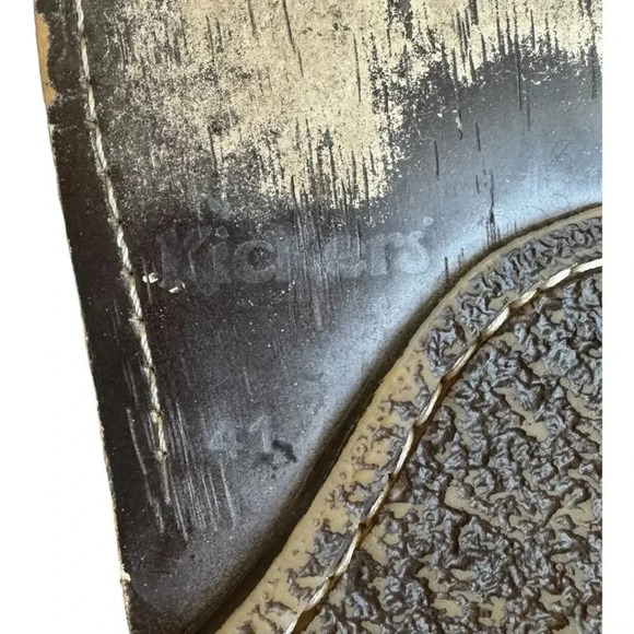 Kickers Blue Brogue Flats - Picture 6 of 12